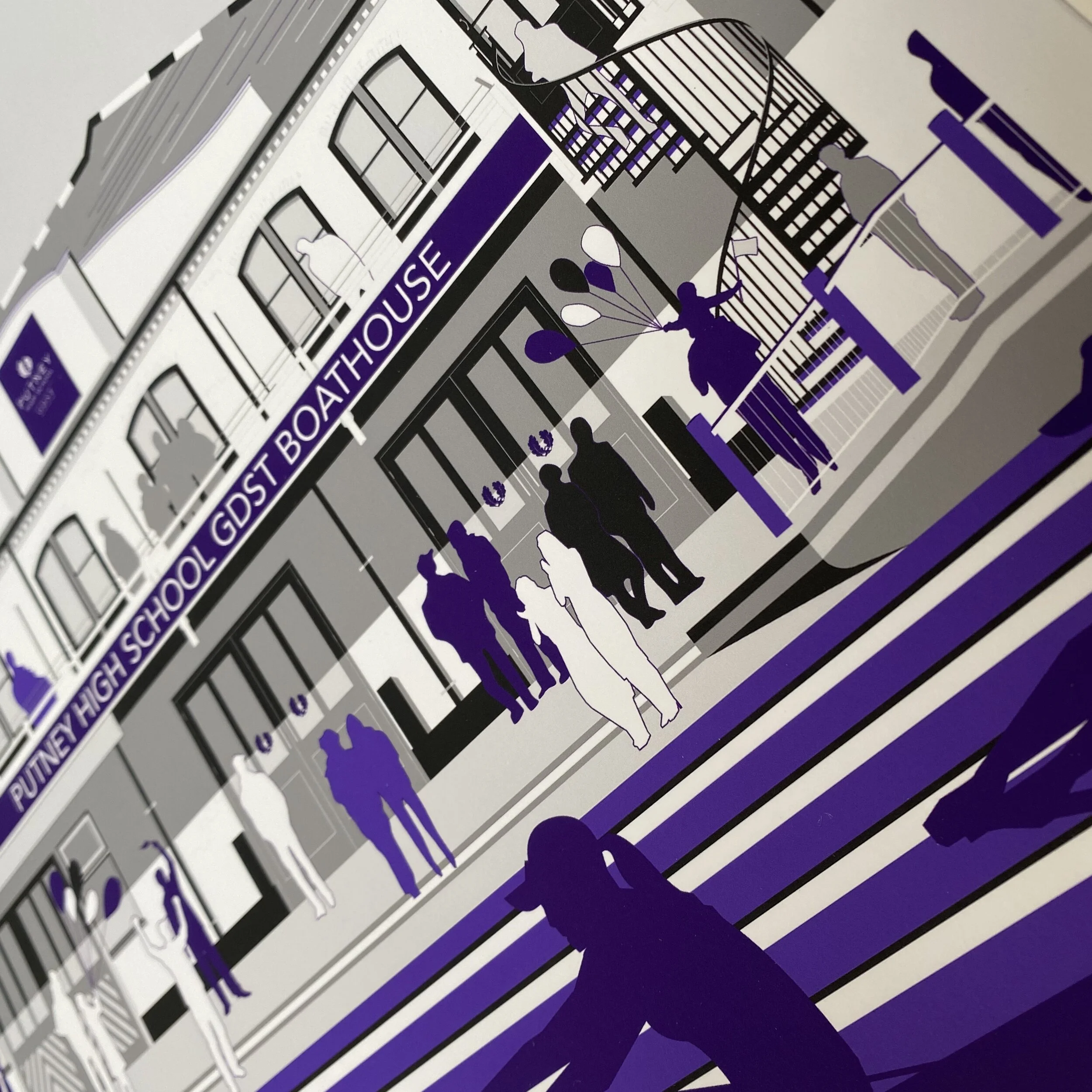 Putney High School GDST Boathouse — Rachel Hunt Illustration ...