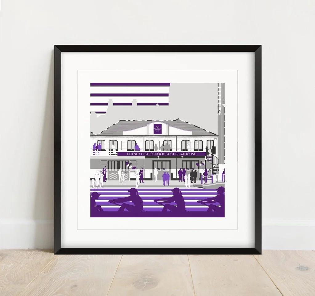 Putney High School GDST Boathouse — Rachel Hunt Illustration ...