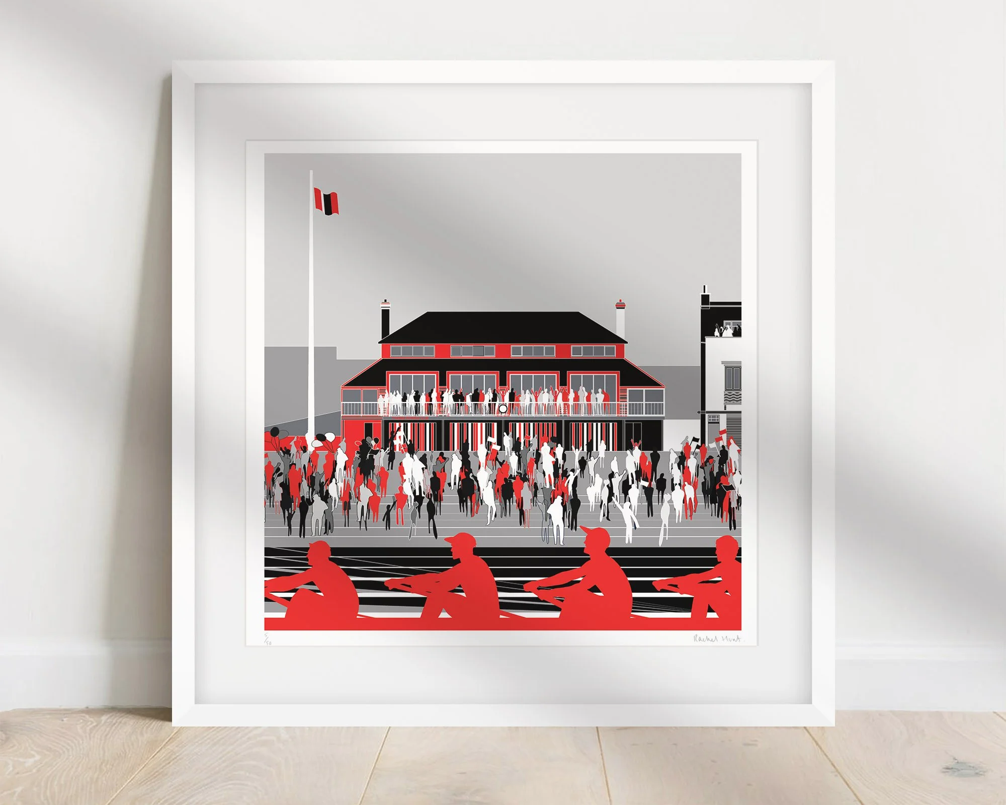 Putney Rowing Print Thames Rowing Club, Putney — Rachel Hunt Illustration | Architectural ...