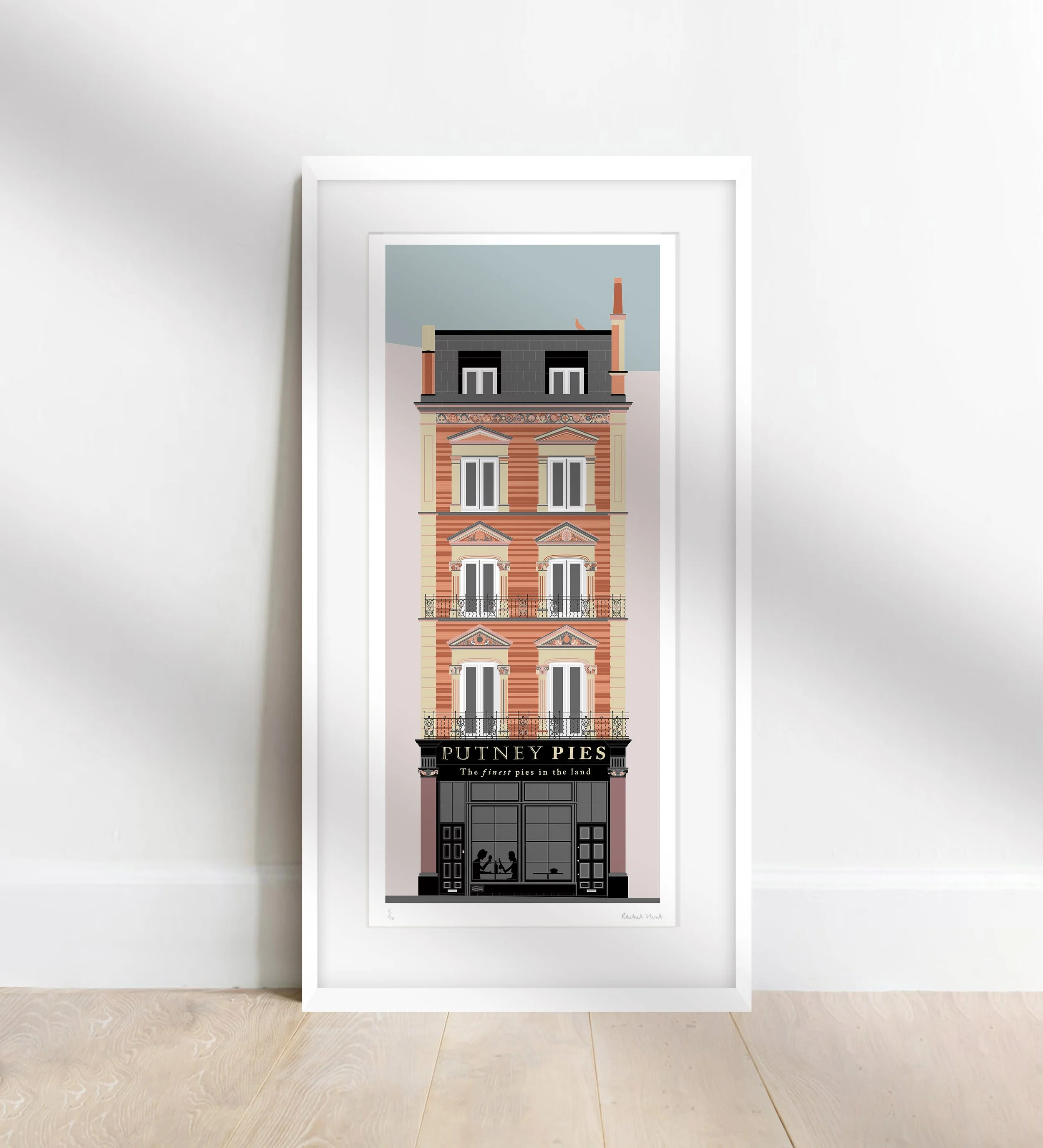 Putney Rowing Print Putney Pies — Rachel Hunt Illustration | Rowing Art | Wildlife Illustration