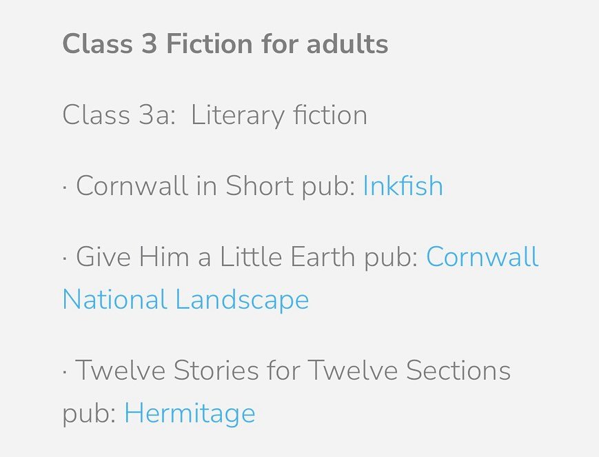 Both Give Him a Little Earth (@cornwall_national_landscape) and Twelve Stories for Twelve Sections (@HermitagePressCornwall) have been shortlisted for the Holyer an Gof Publishers&rsquo; Awards 2025 in the &lsquo;literary fiction&rsquo; category. Wha