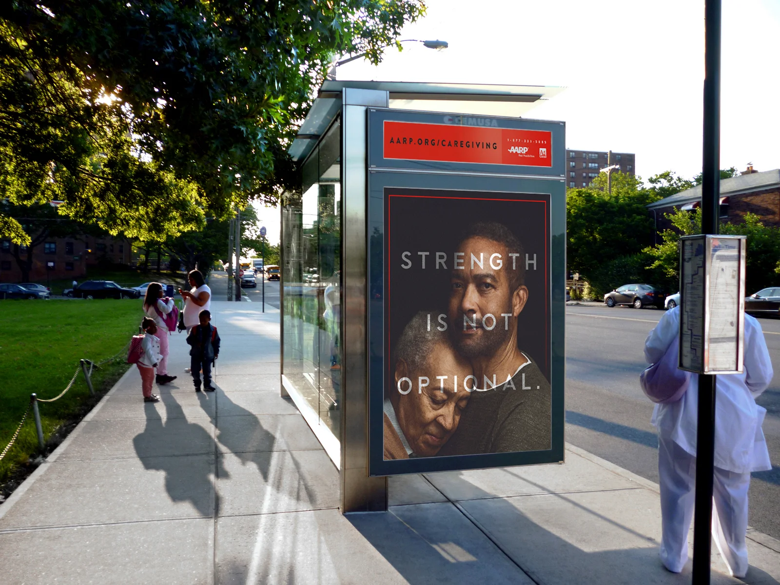Bus Shelter Print: NYC