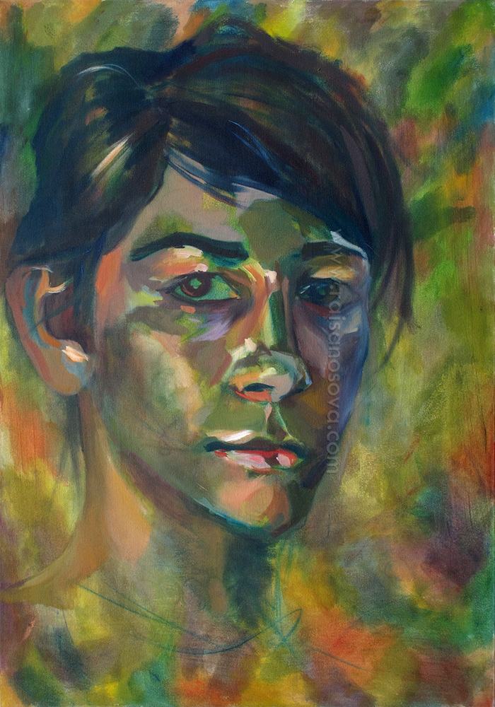 Self Portrait at 19, green