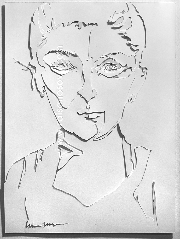 "Samantha" 12" x 9", bristol paper