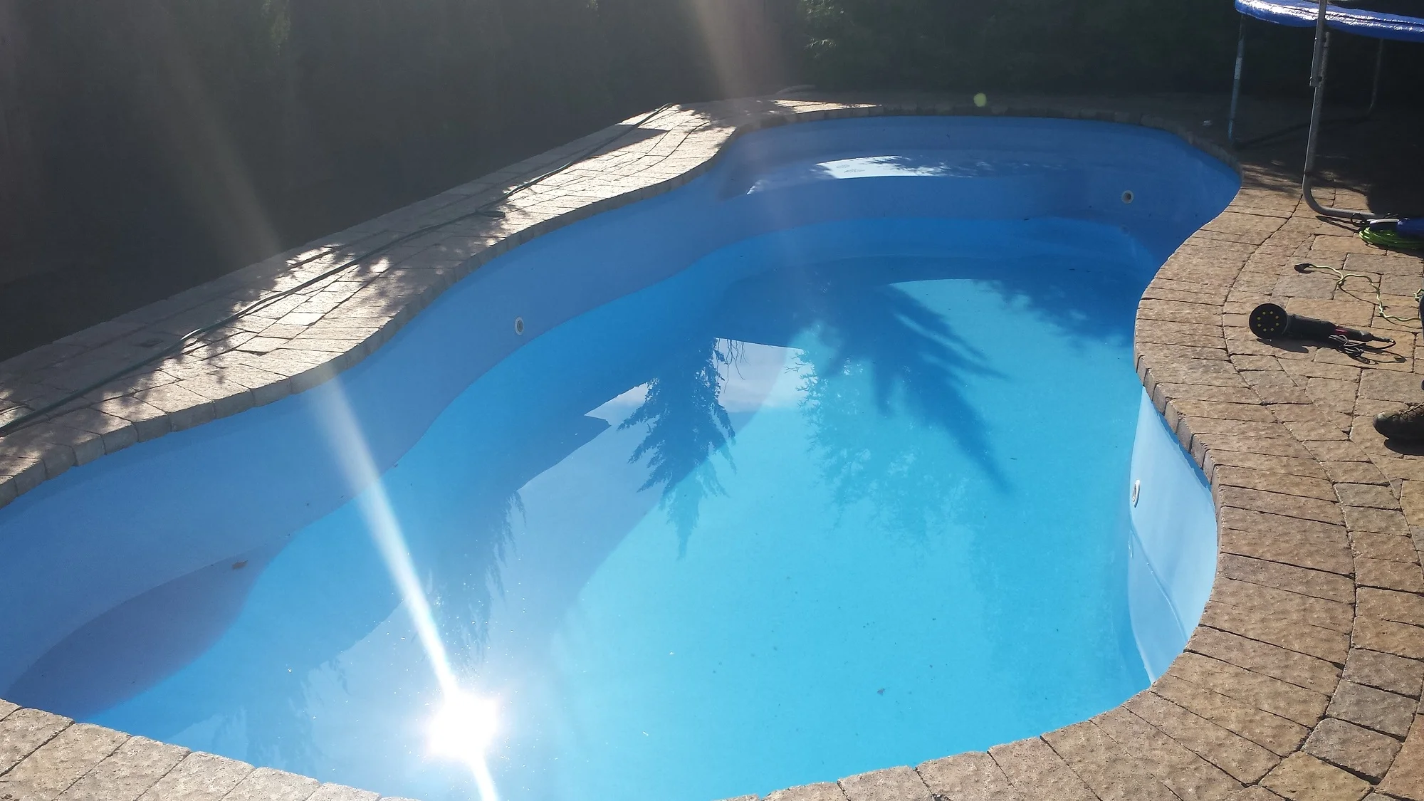 First Canadian Fiberglass Pool Refinished with ecoFinish aquaBright