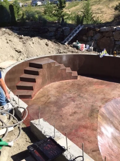 Specially formulated epoxy embeds into concrete surface
