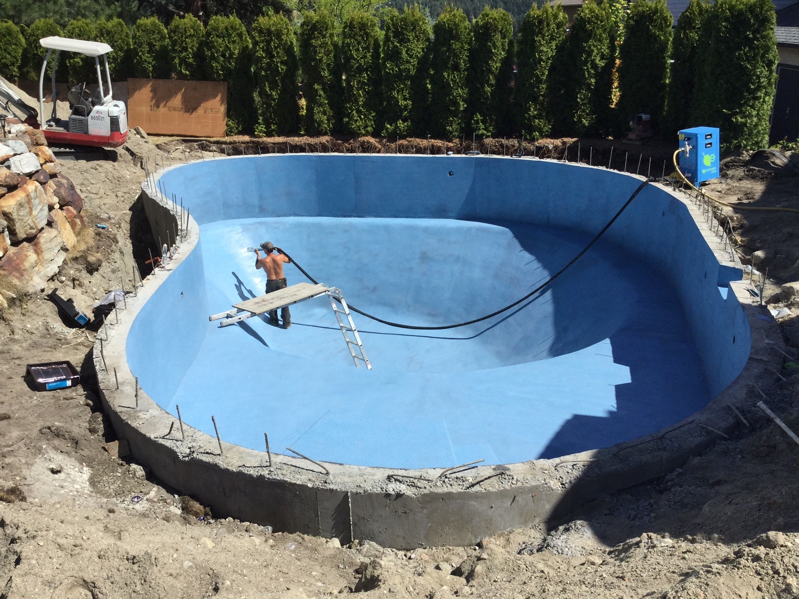 Flock Coat Application R & R Concrete Finishing Ltd Bc