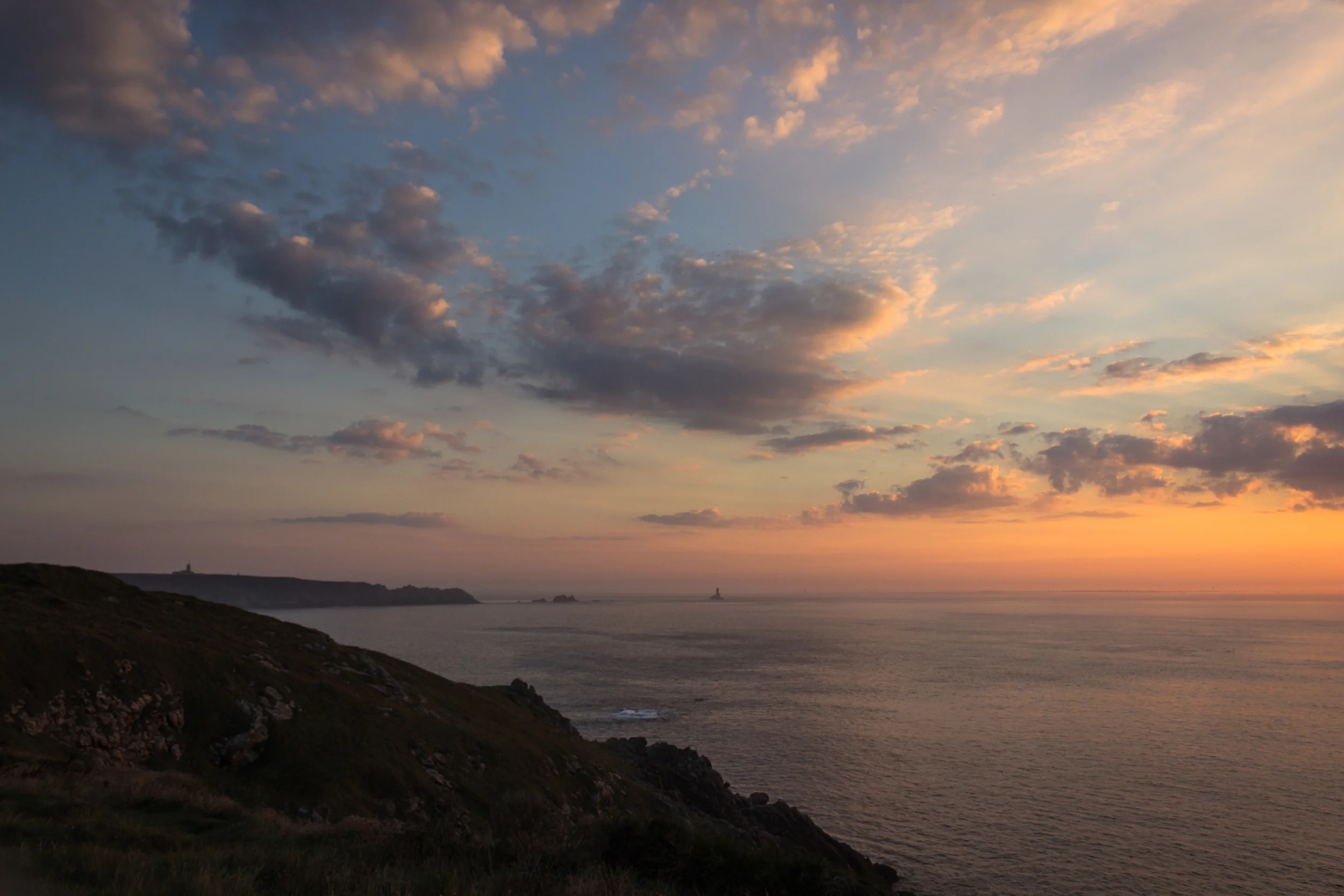  Cap Sizun, Blick von &nbsp;der Pointe du Van zur Pointe du Raz, September 2014 