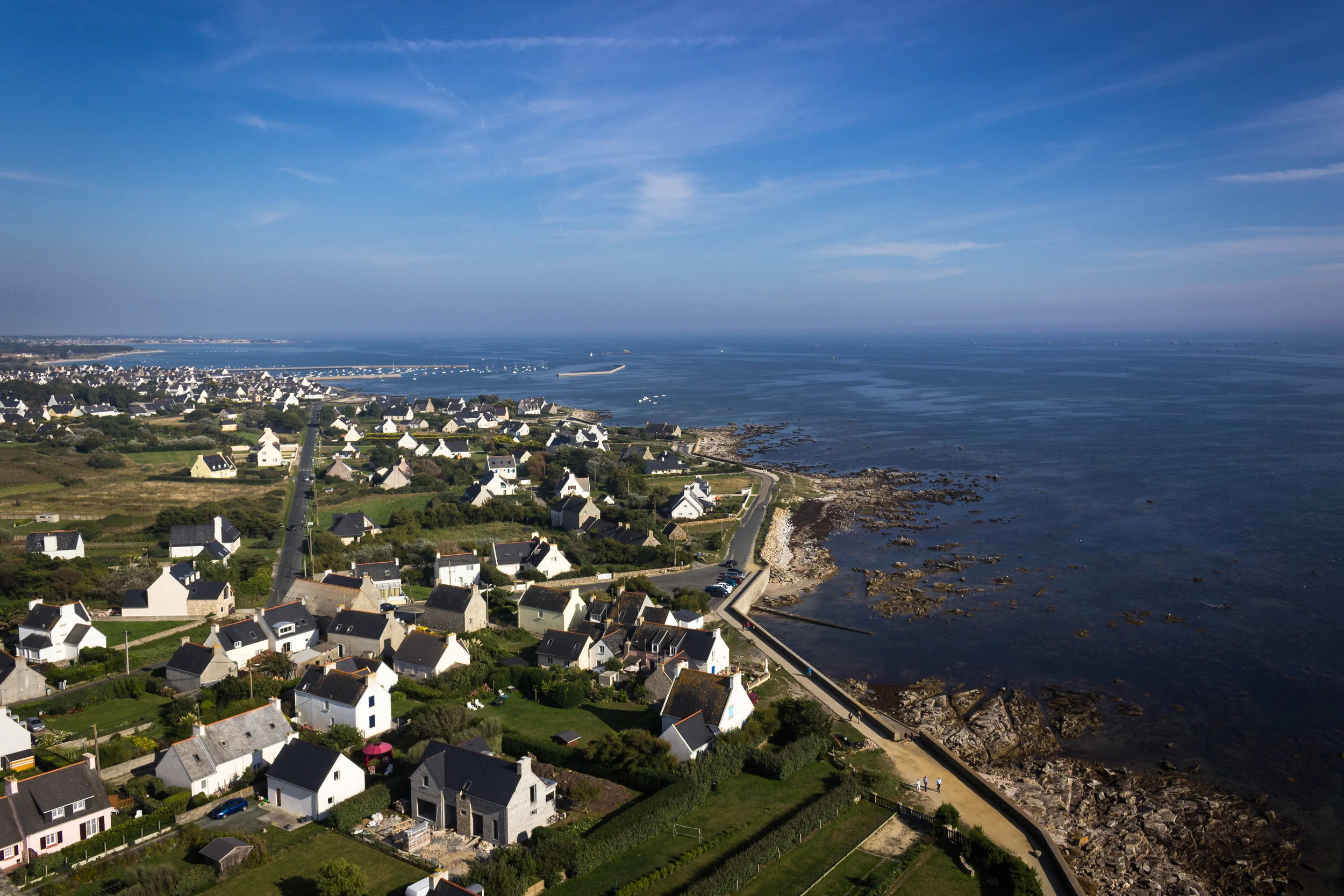     Pointe de Penmarc'h, Blick vom Phare d'Eckmühl Richtung&nbsp;Kérity, September 2014 