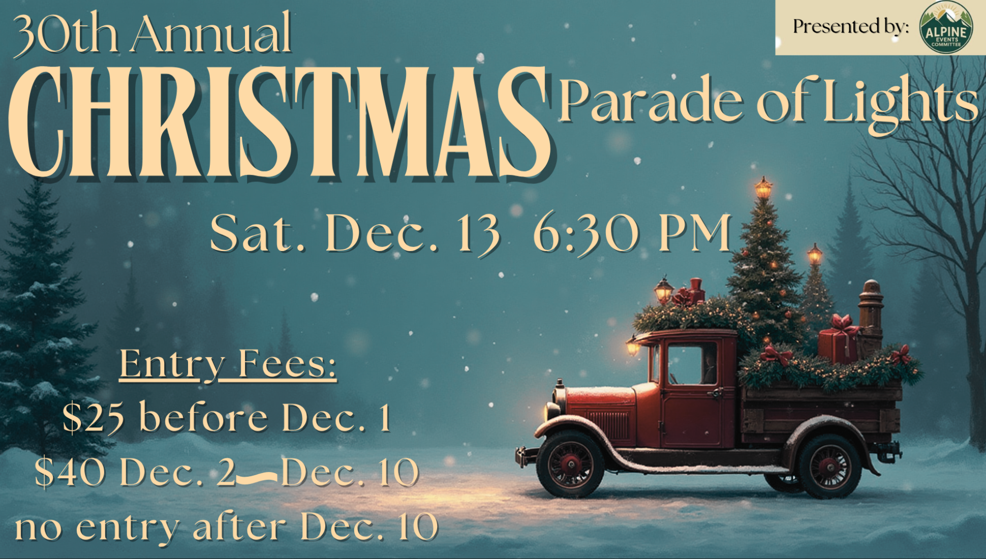 Alpine parade of lights 2025