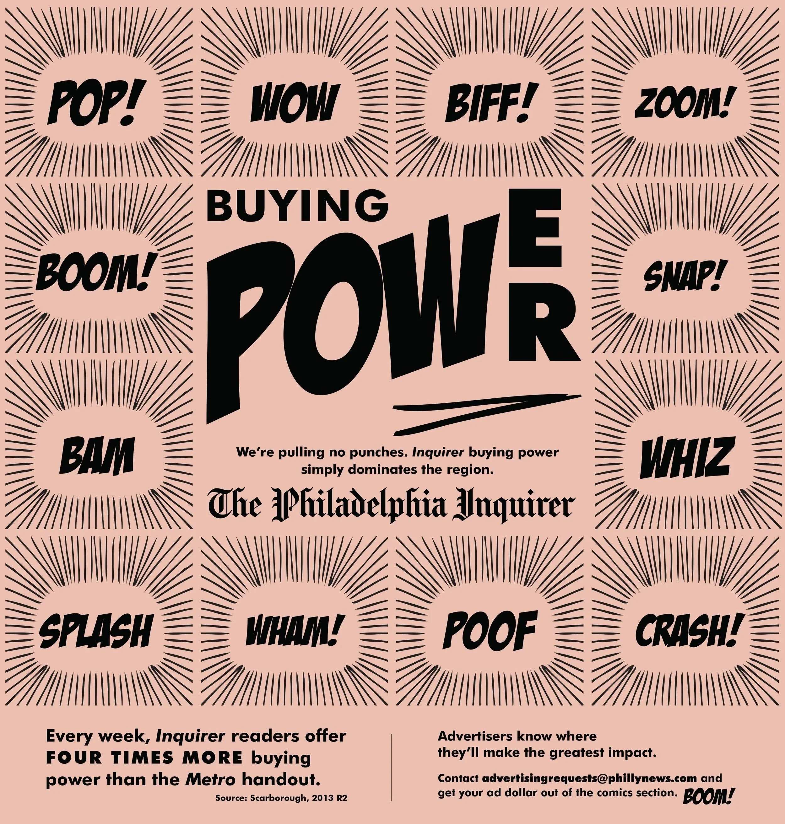 Newspaper ad for Philadelphia Inquirer