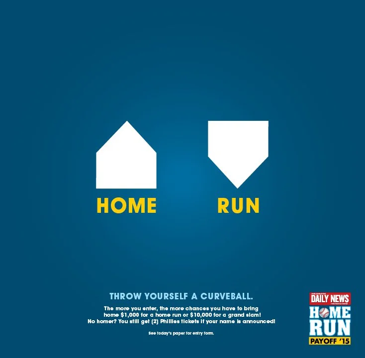 Newspaper ad campaign for baseball playoffs