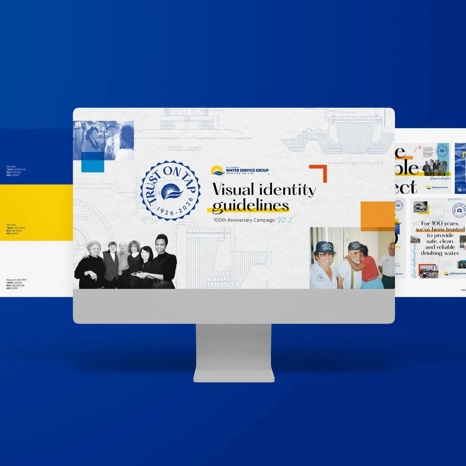 Cal Water 100th Anniversary Campaign Visual Identity