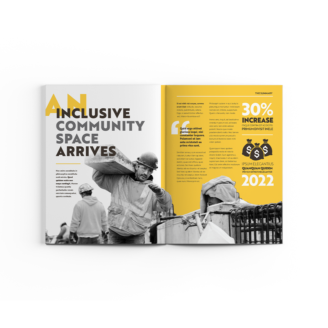 Annual Report concept for New York City's Javits Center