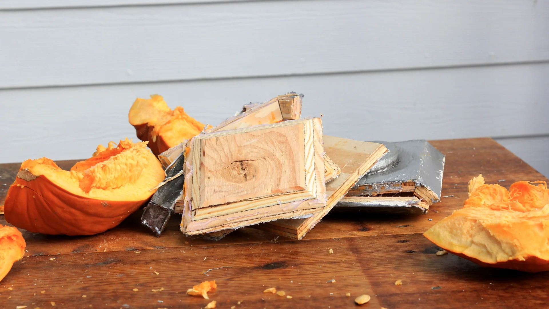 what was left after the pumpkin test...