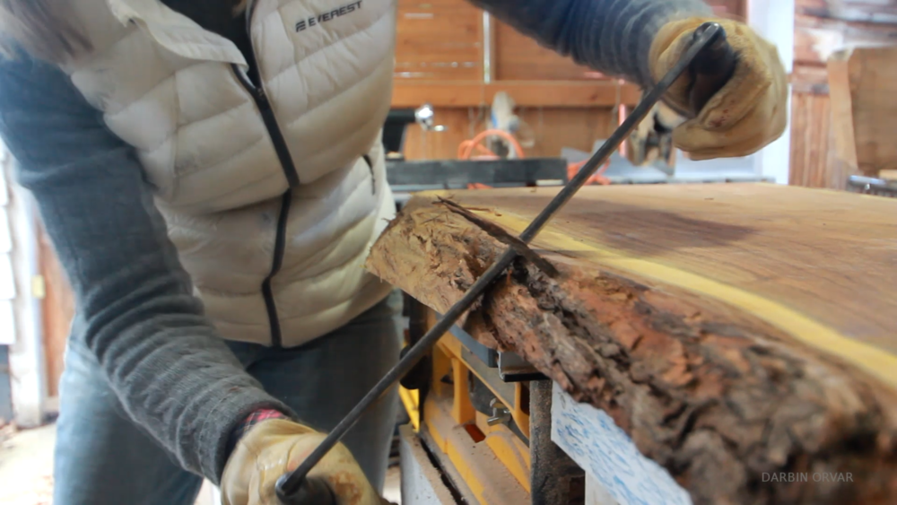 Making A Live Edge Coffee Table W Metal Base Darbin Orvar Live Edge Coffee Table W Metal Base, How To Make A Live Edge Table With Bark