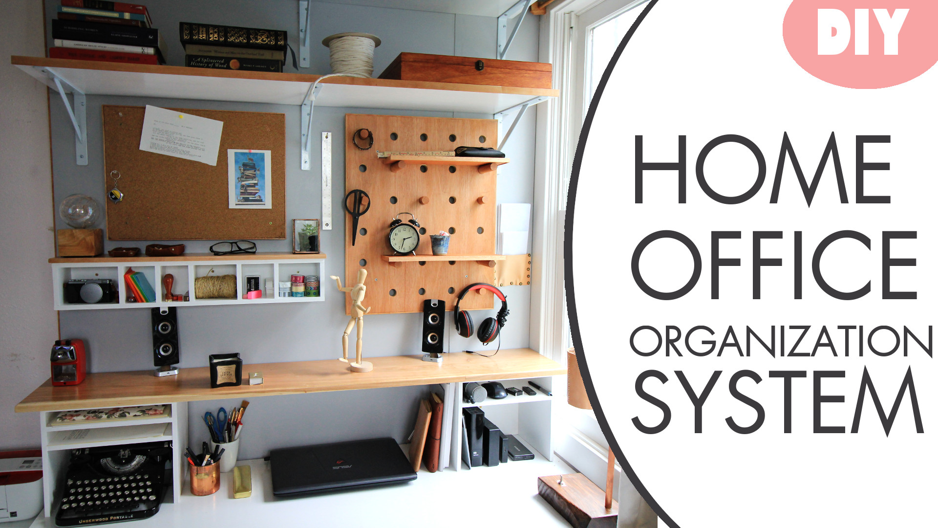 Diy Desk Organization System W Hutch Darbin Orvar