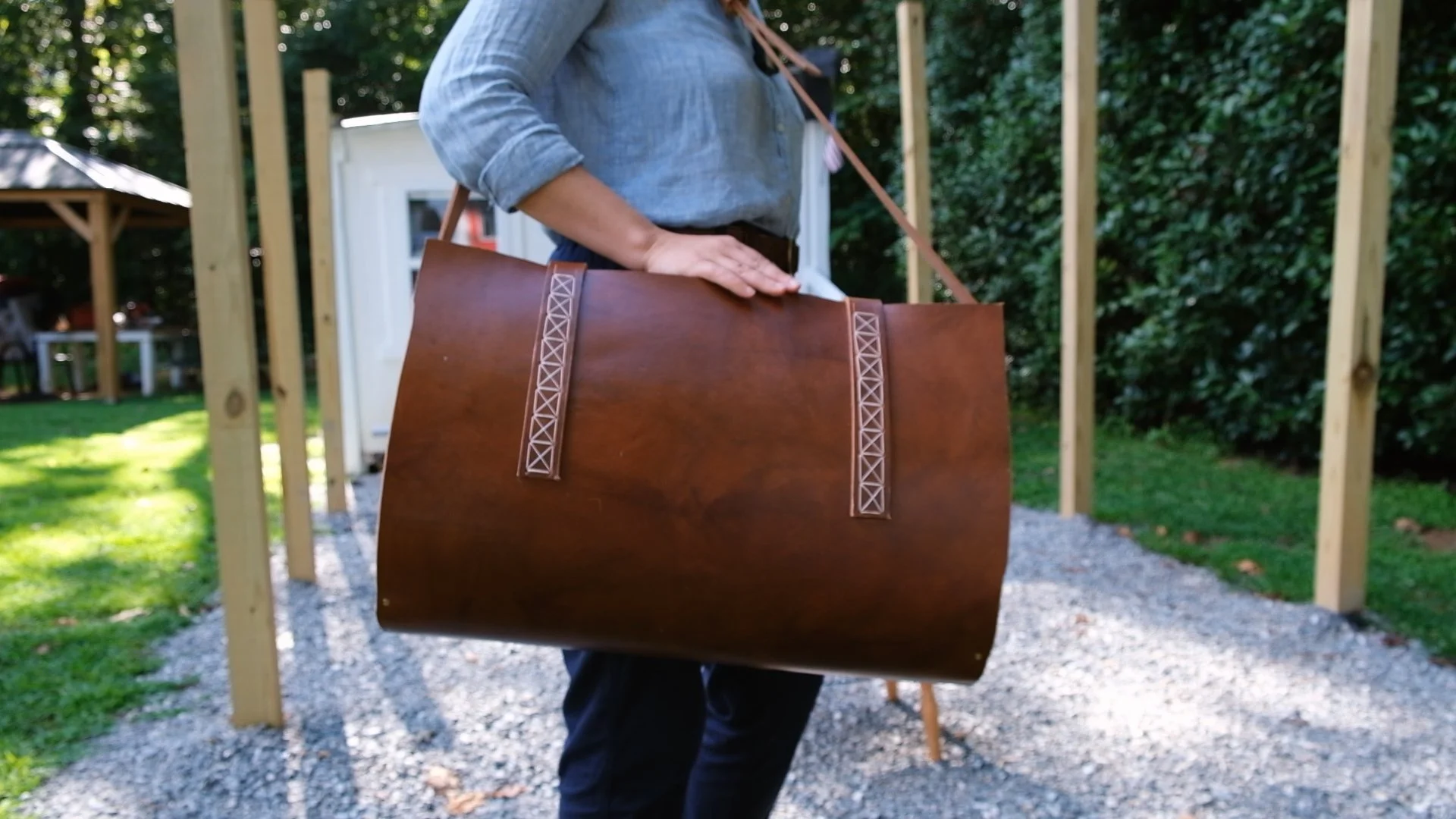 A Very Custom Leather and Wood Case for Coffee Equipment