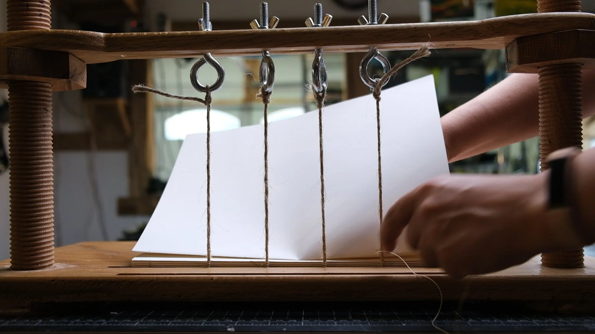 Sewing Frame For Bookbinding + Plan