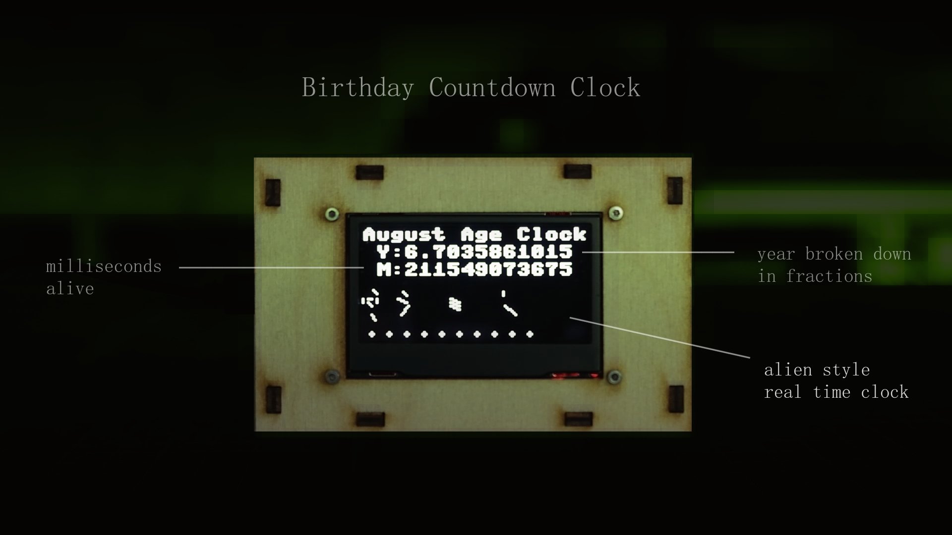 Making a Predator Style Clock