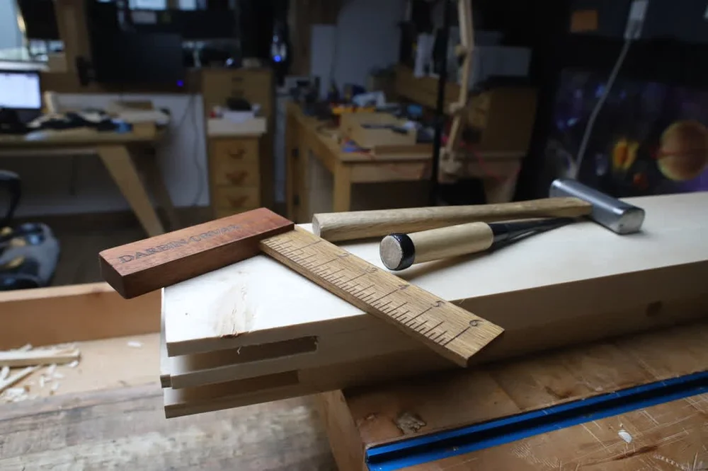Completed bridle joint close-up