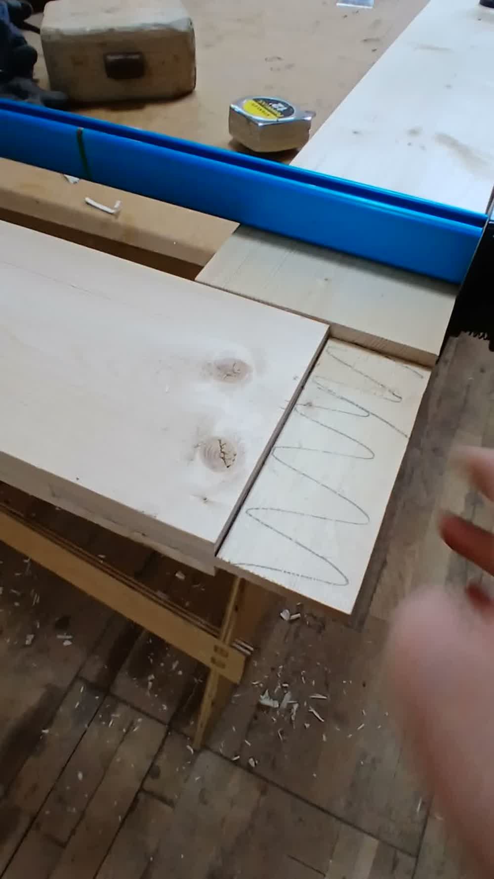 Laying out the bridle joint on the door stile