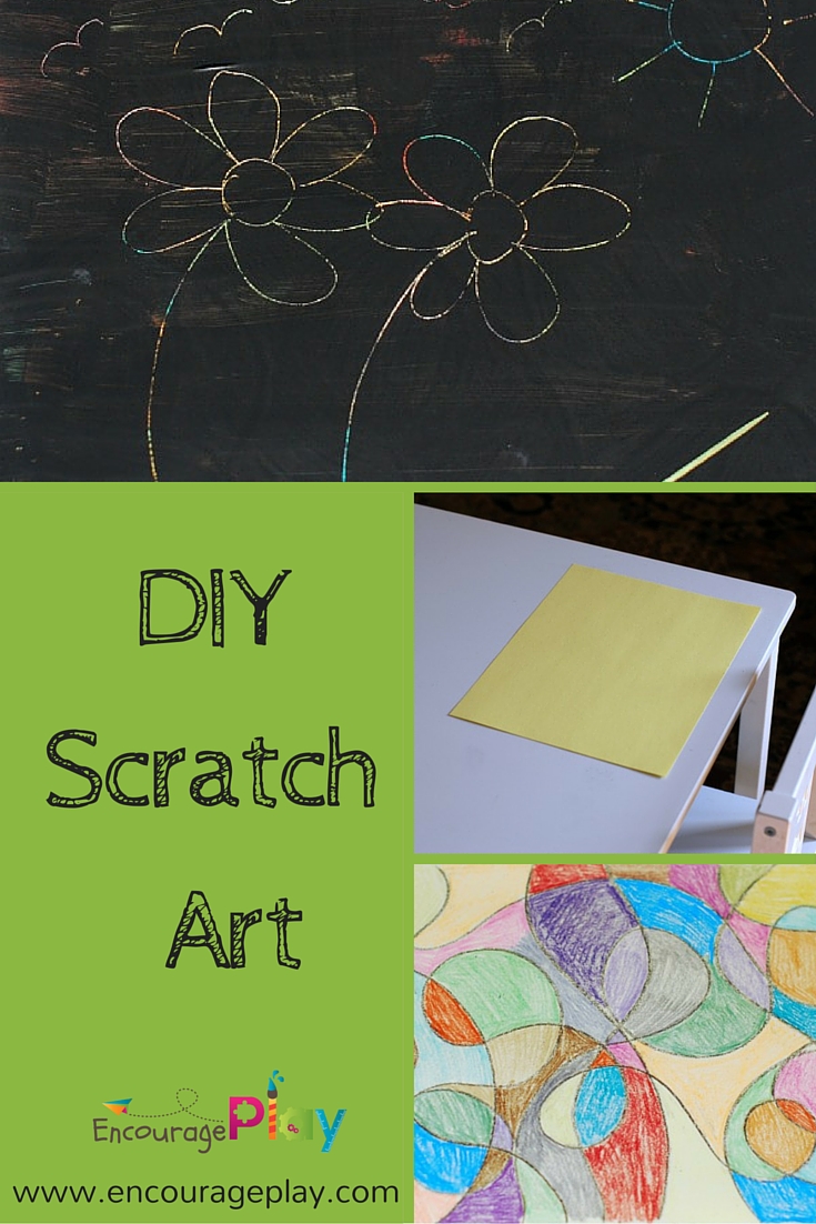 DIY Scratch Art Painting — Encourage Play