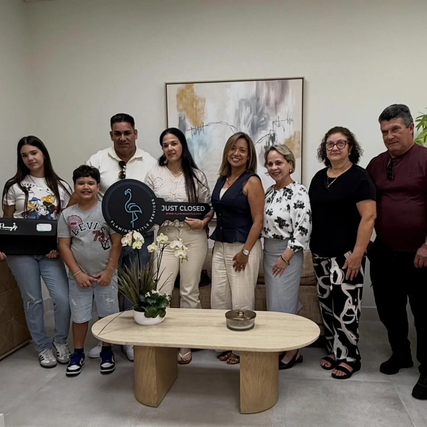 Today we celebrated more than a closing - we celebrated a new beginning. 🏡 Congratulations to this amazing family!!

#familyhome
#justclosed 
#followtheblueflamingo 
#firsttimehomebuyers🏡 
#miamititlecompany