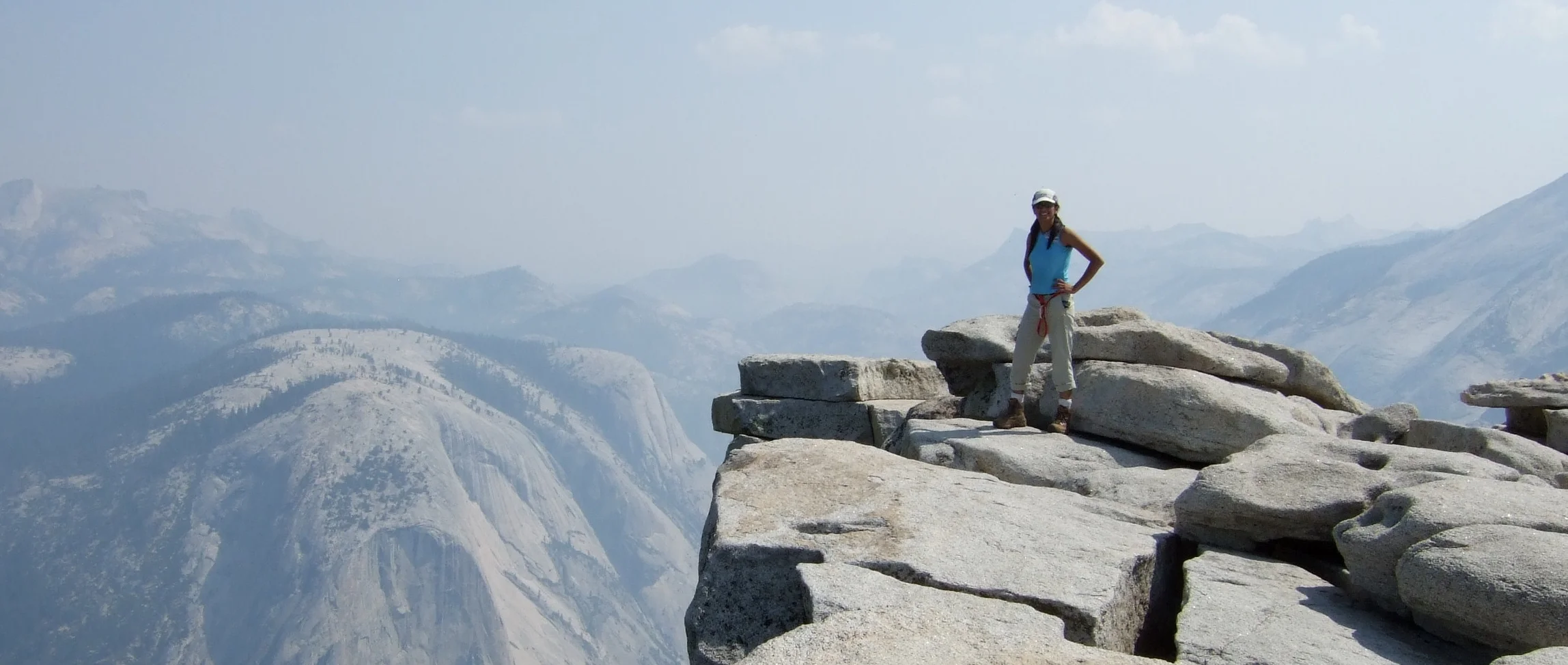 On top of Half Dome, Yosemite National Park, CA. Photo by Genevieve Breed, 2006