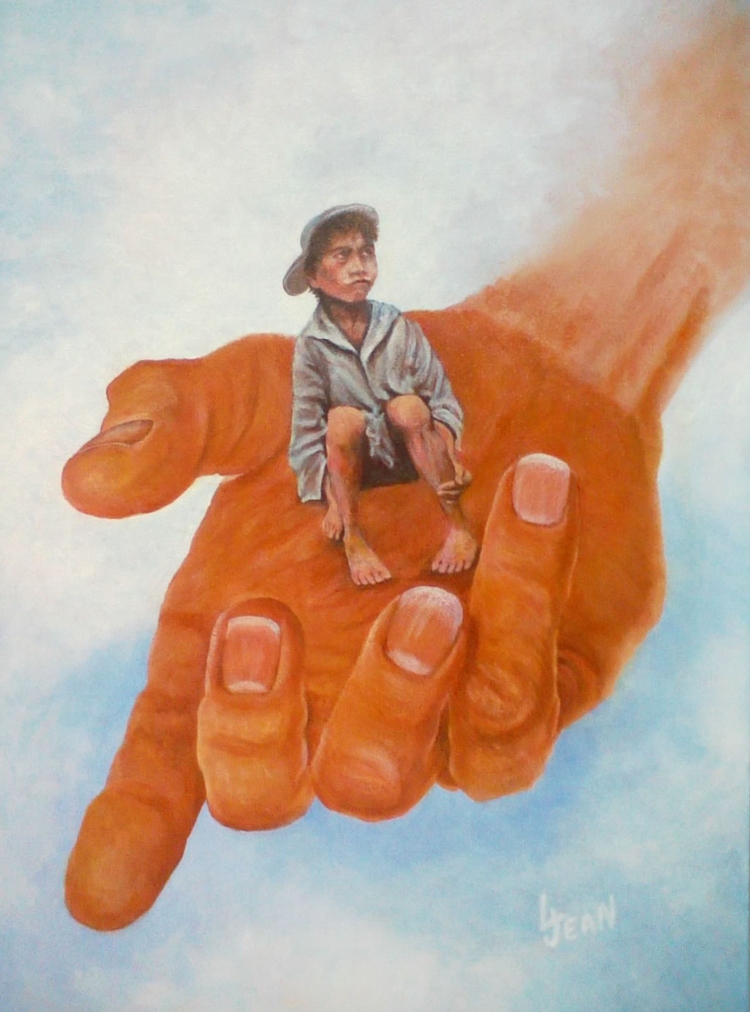 #202 "Young Boy Sitting in God's Hand"