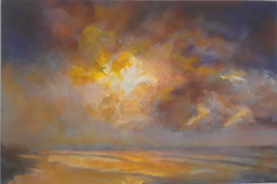 #349 "Sunset Over Beach"