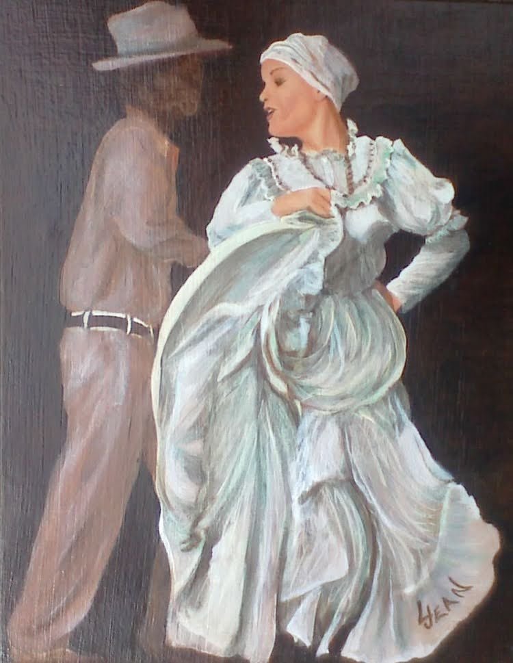 #176 "Dancing Couple in Whiute Dress"