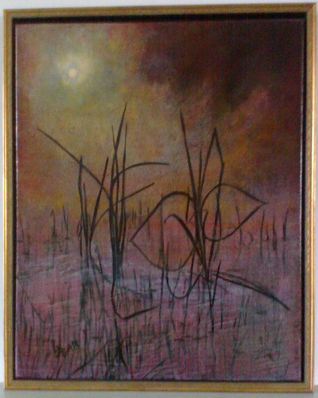#181 "Marsh Grass in Dark Purple Mist"