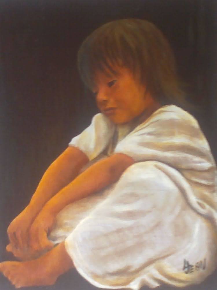 #168 "Bored Little Girl Playing with Her Feet"