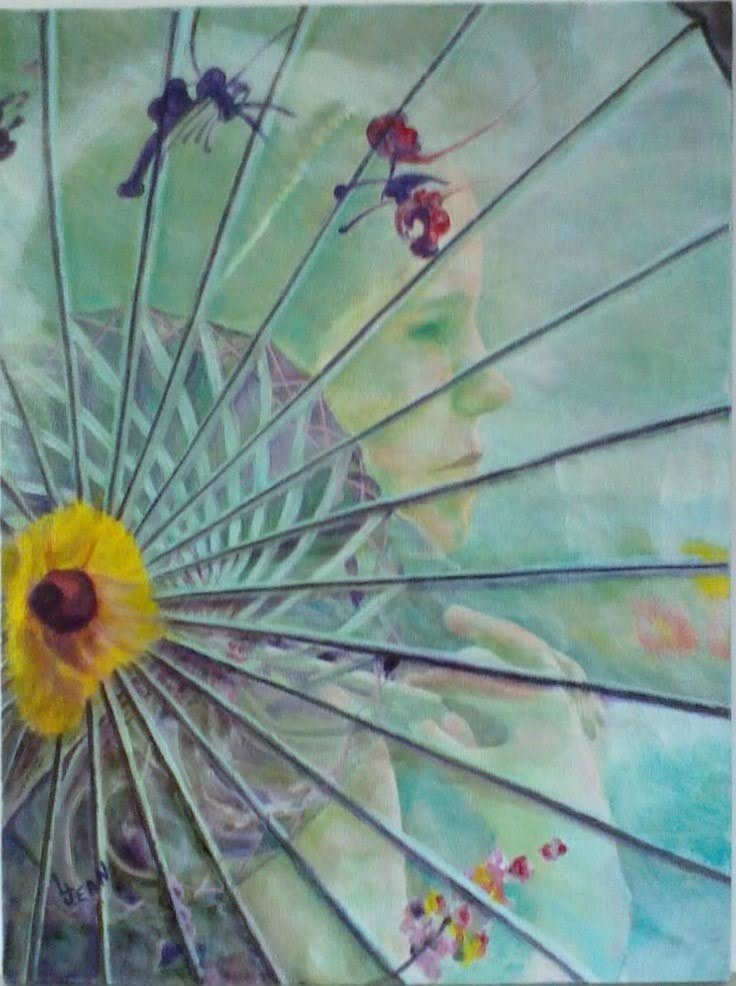 #228 "Woman Behind Umbrella"