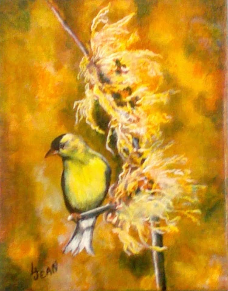 #249 "Yellow Bird w/Fuzzy Yellow Plant (Set of 7)"