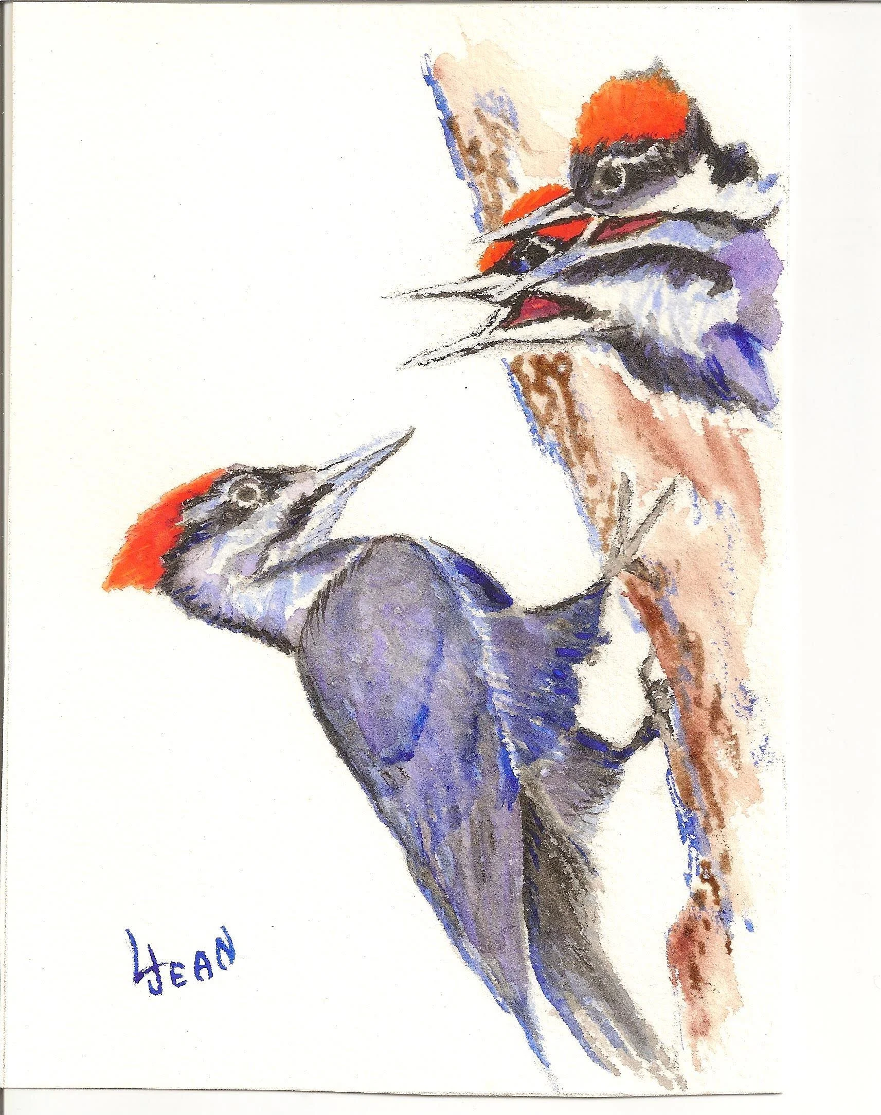 #284 "Pileated Woodpecker (Set of 3)"