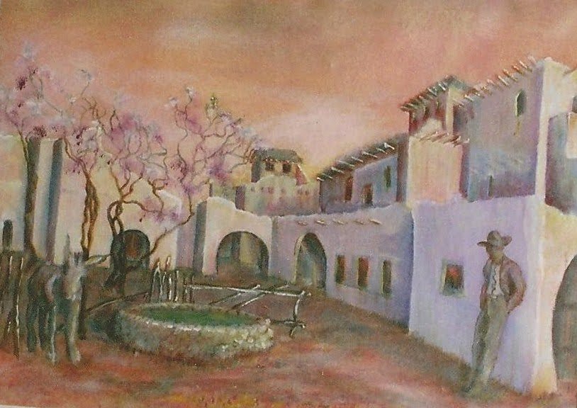 #82 "Spanish Village @ Sundown" (23 x 18)