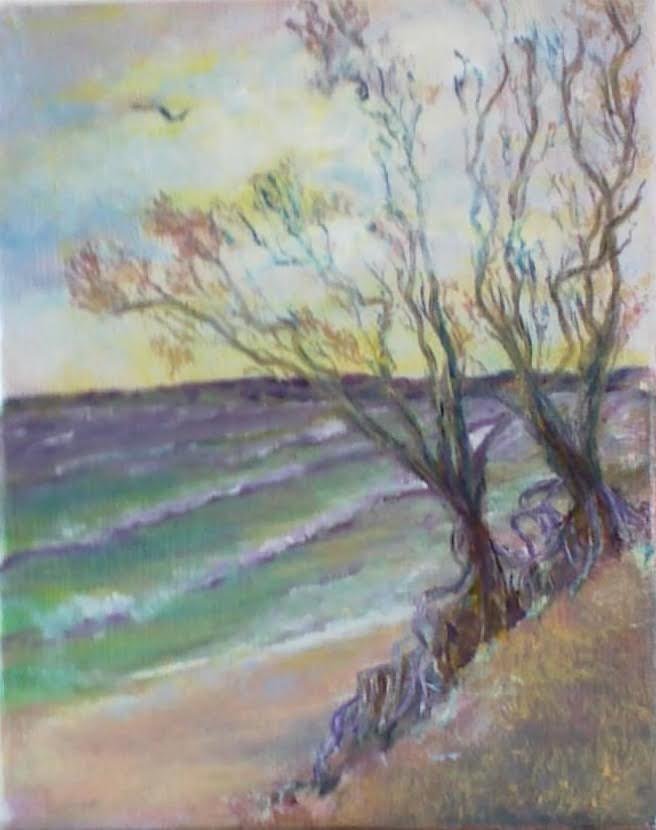 #7 "Hawaian Tree on Sandy Shore" (8 x 10)