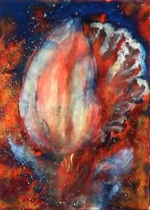 #35 "1 Vibrant Bud w/Frame" (4 x 6)