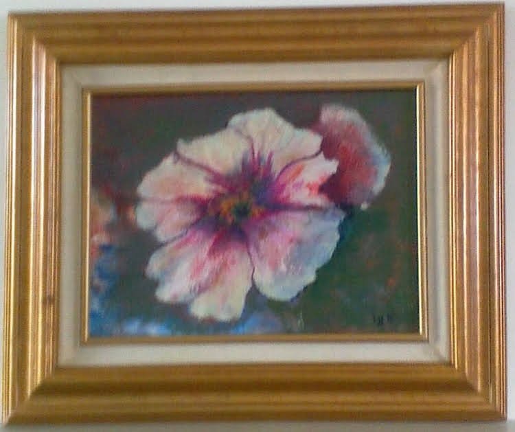 #38 "One Pink Flower w/Extra Petal" (12 x 9)