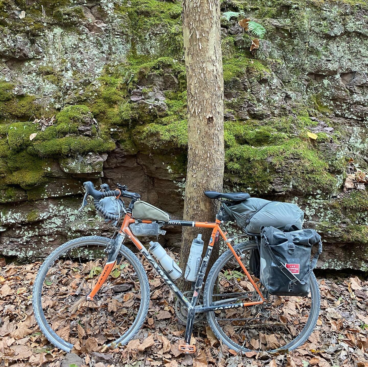 Perfect weather and conditions on this beautiful rail trail thru &ldquo;The Grand Canyon of PA&rdquo; 
🚲 130 miles 🏕 3 days 👌🏼#pinecreekrailtrail #pinecreekgorge #turkeypath #jamisbikes #railtrail #bikepacking