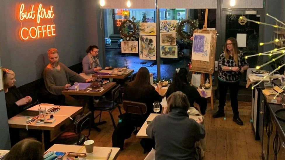 Frescoes Art Club featured on BBC News