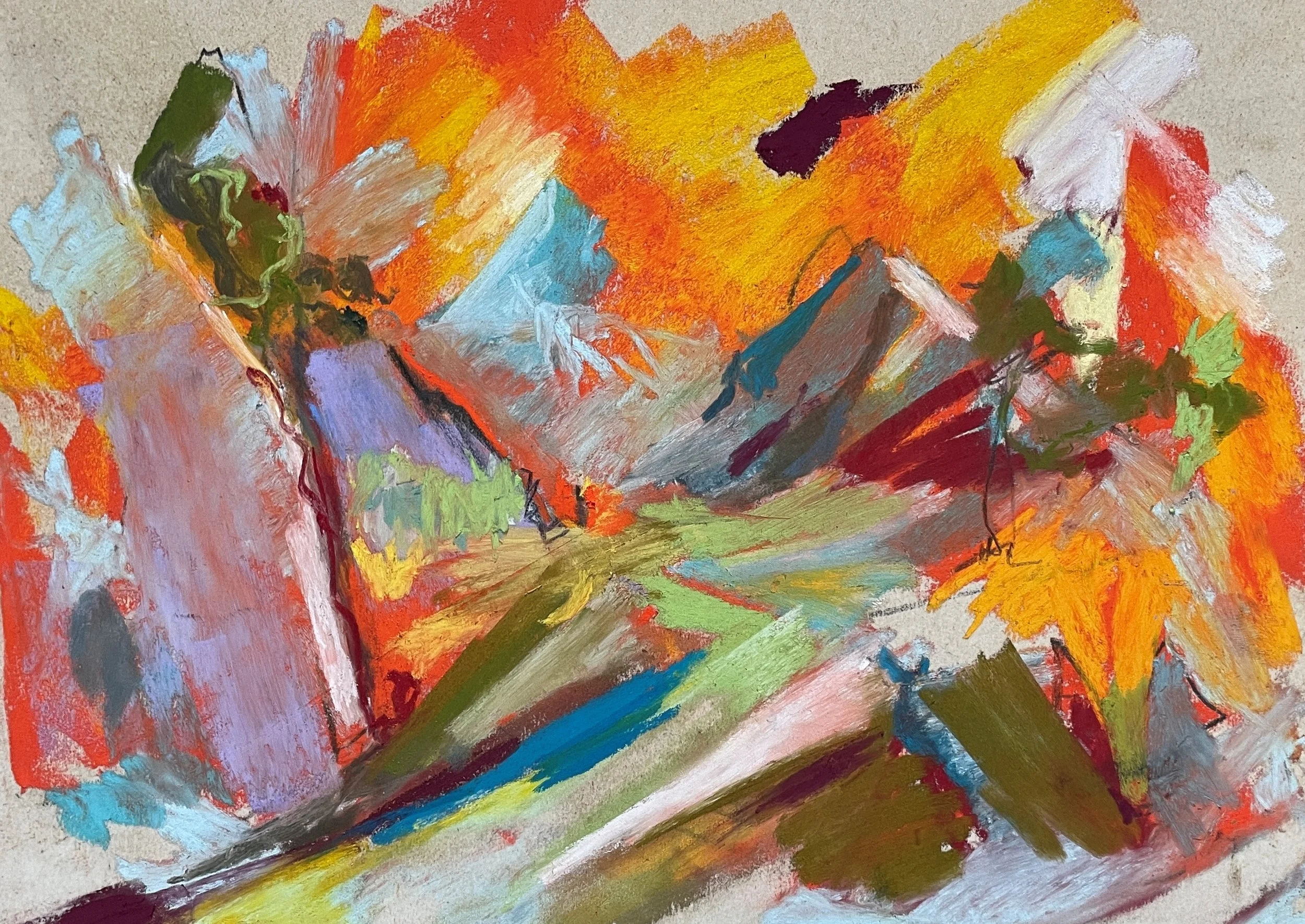 Frescoes Art Club – Autumn Landscapes > Colour & Composition inspired by David Hockney, September 2025