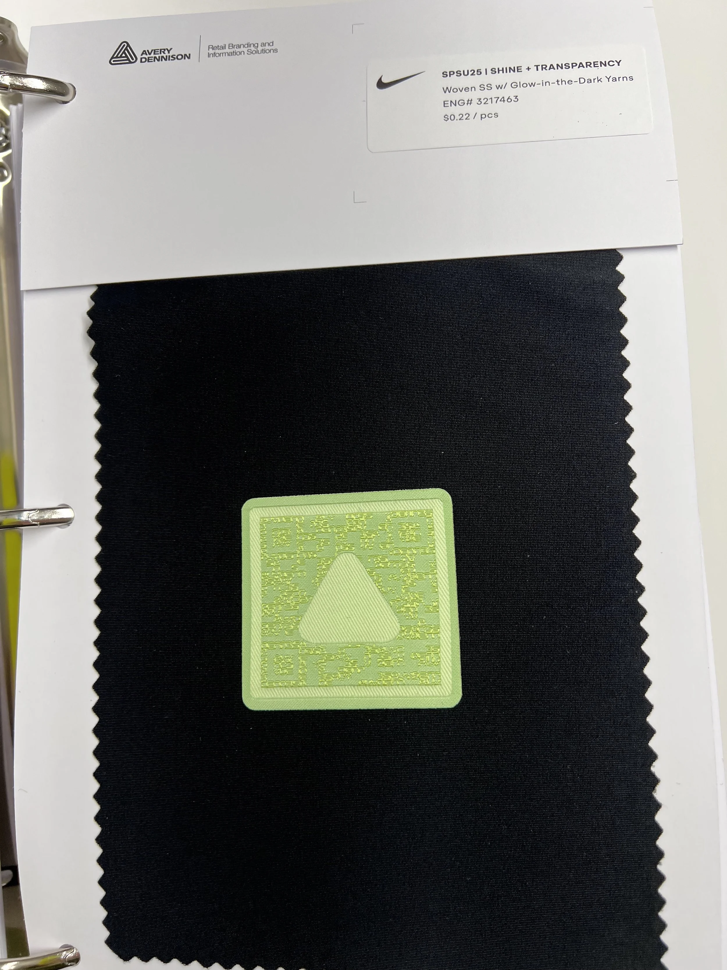  Trim Kits were initially created using the samples created by Avery Dennison’s Newness team. Based on the GLAM team’s seasonal direction, we chose samples that best fit their intent.  