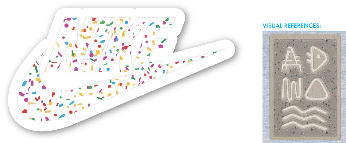  Woven Soft Seal Base with Translucent Circular Silicone and Glitter 