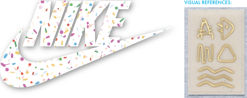  Heat Applied Tinted Circular Silicone with Glitter.  