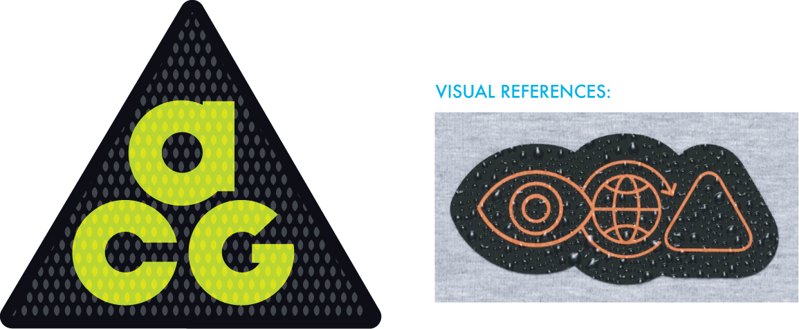  Printed Silicone with Water Drop Effect 