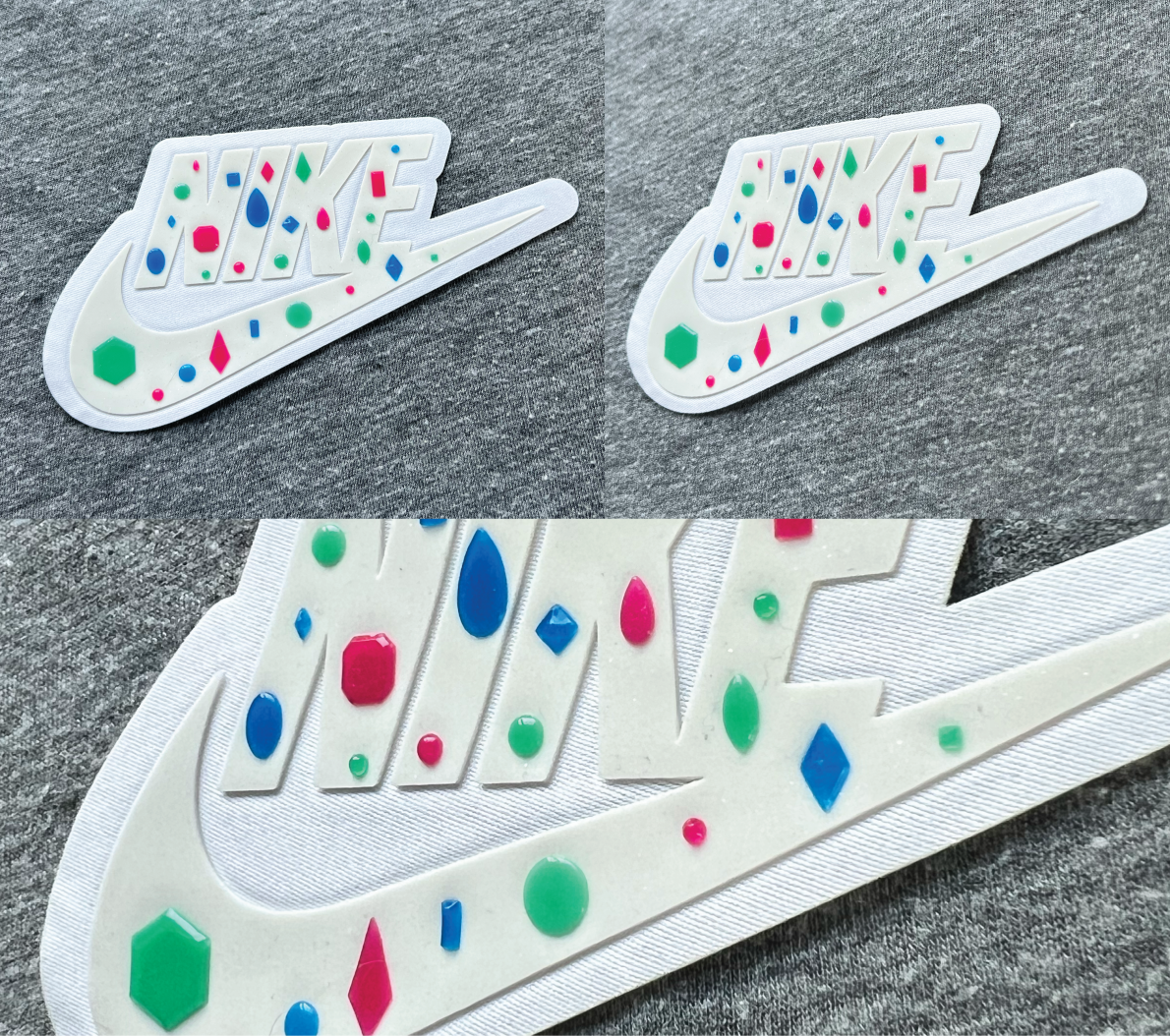 WSS with Glitter Circular Silicone & Molded Multicolor Silicone Gems