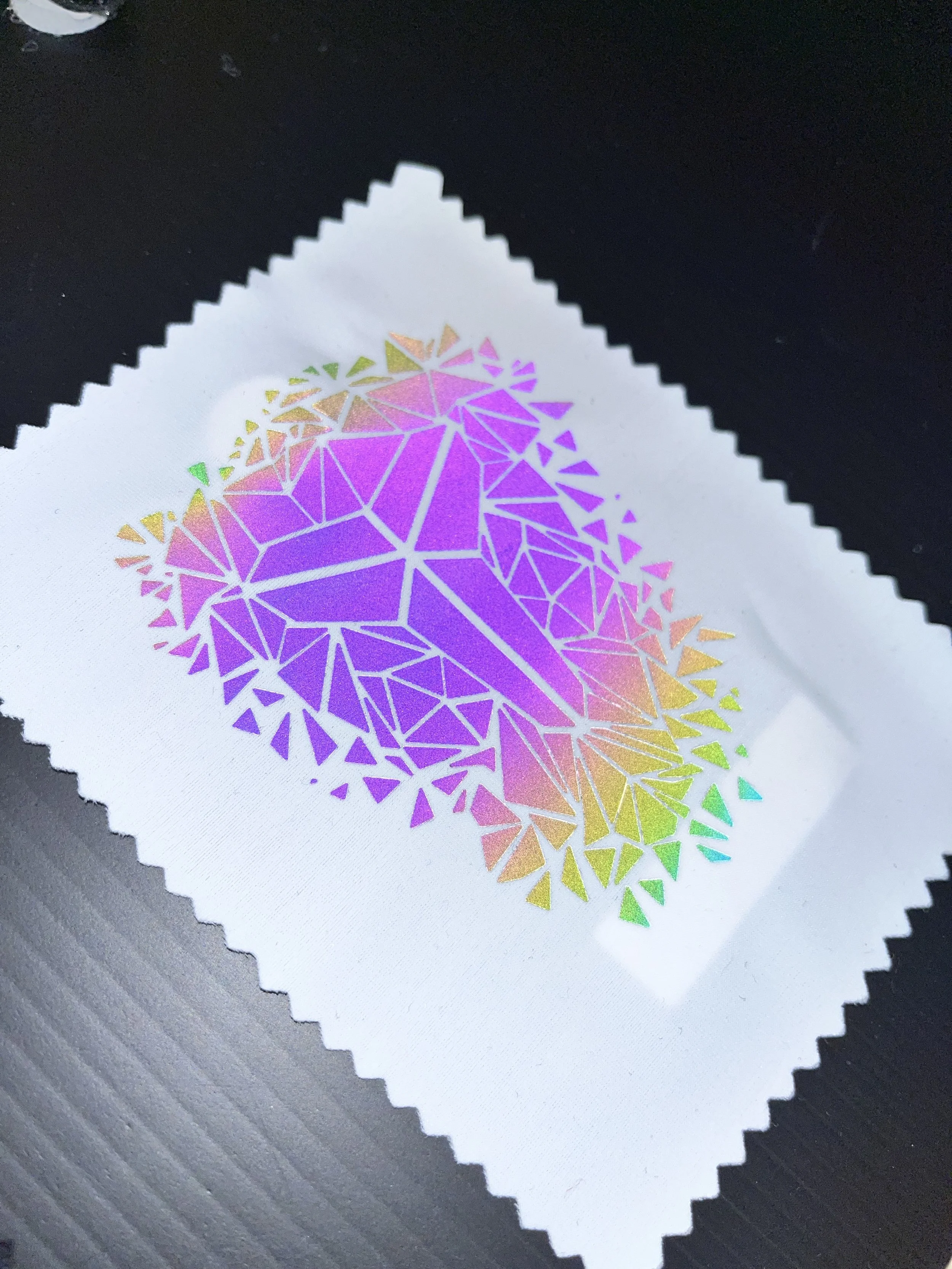  This color and shine is hiding behind the dull and dark of the reflective film.  